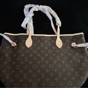 Louis Vuitton Dark Brown Monogram Tote the old model